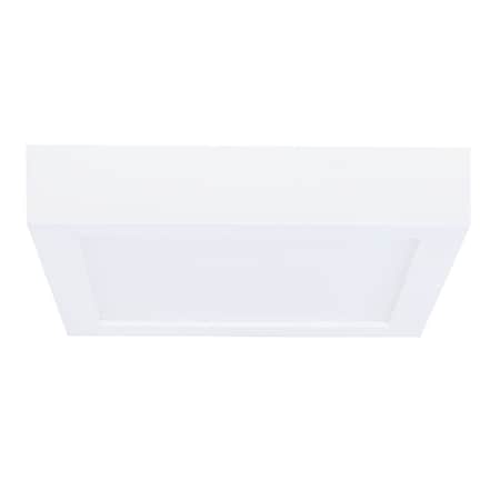 Bulbrite Single LED 5.5" Square Flush Mount Fixture, 40W Equivalent, 2700K/Warm White, White Finish 773134